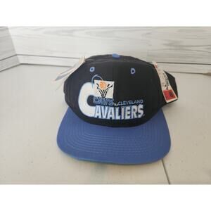 Vintage Cleveland Cavaliers Cap SnapBack Blue “Cavs” Logo Splash Hat